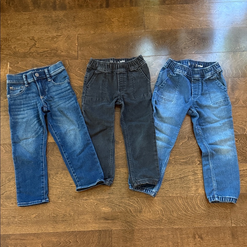GAP Kids Blue and Black Jeans - Lot of 3